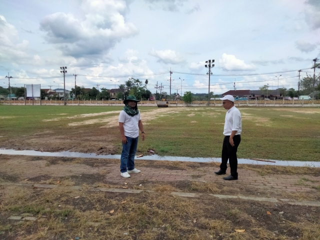 ลงพื้นที่ตรวจสอบสภาพสนามกีฬา โรงเรียนวัดก้างปลา ครั้งที่ 2