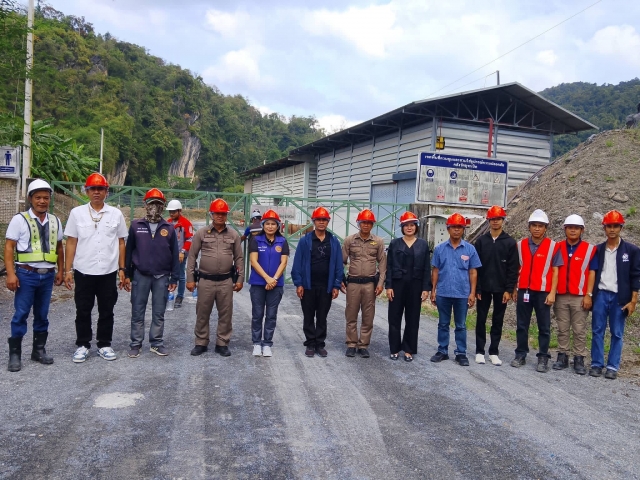 ลงพื้นที่ร่วมตรวจสถานที่เก็บวัตถุอันตราย ณ บริษัท ปูนซิเมนต์ไทย(ทุ่งสง)จำกัด