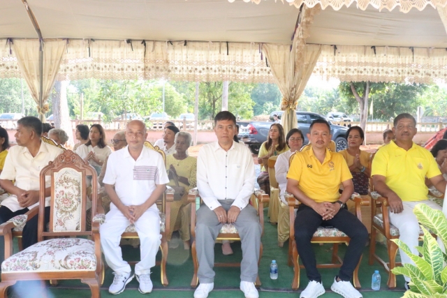 พิธีวางศิลาฤกษ์และทอดผ้าป่าสามัคคี ณ วัดธรรมเผด็จ